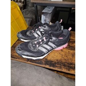 Adidas Women's Black Pink Running Shoes Athletic Sneakers Size 7